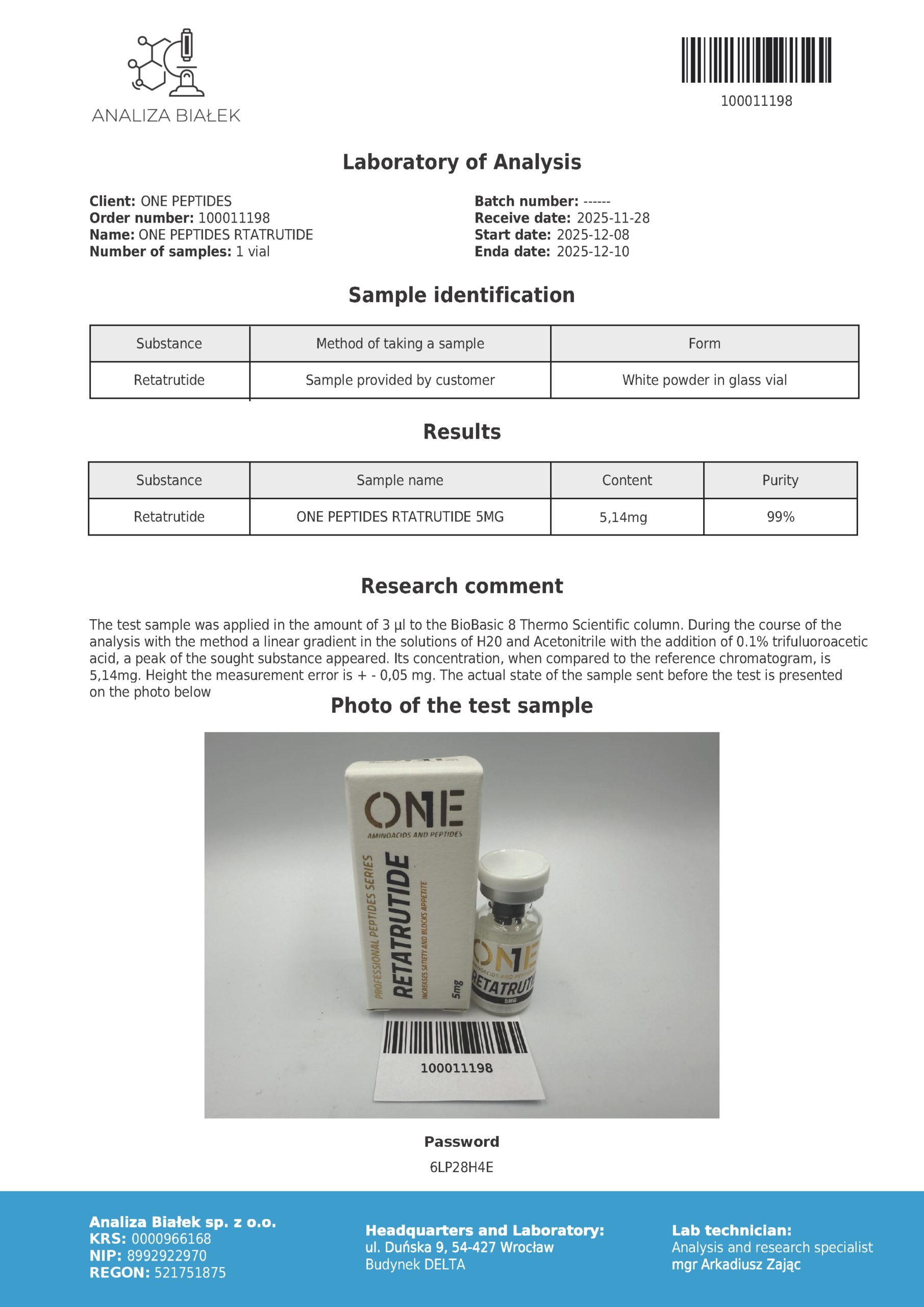 Retatrutyd Triple G analiza