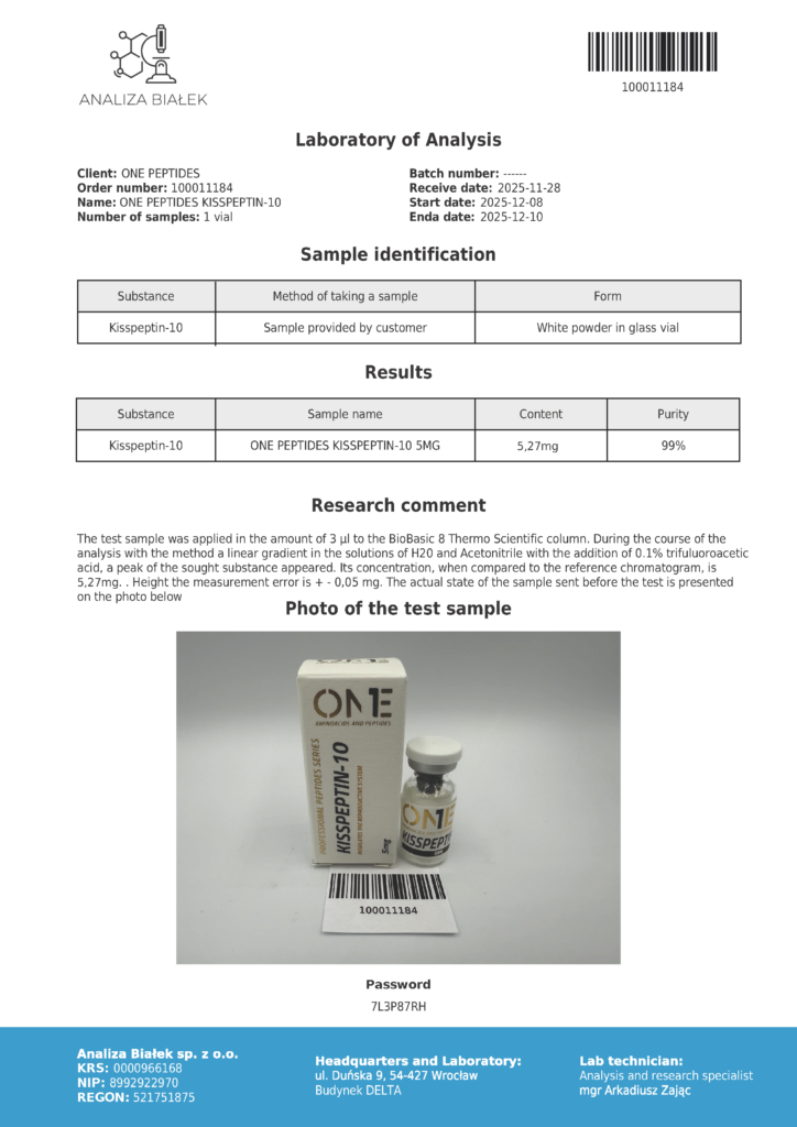 KISSPEPTIN analiza, badania